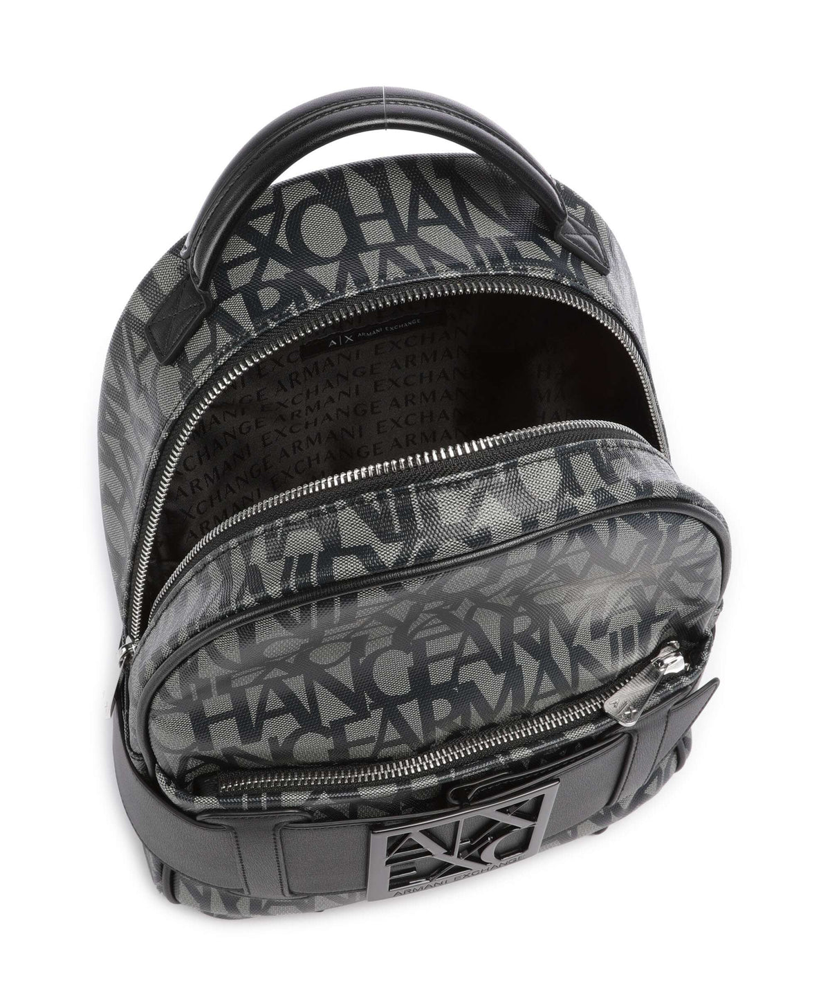 Armani Exchange Susy Backpack beige/navy stripes