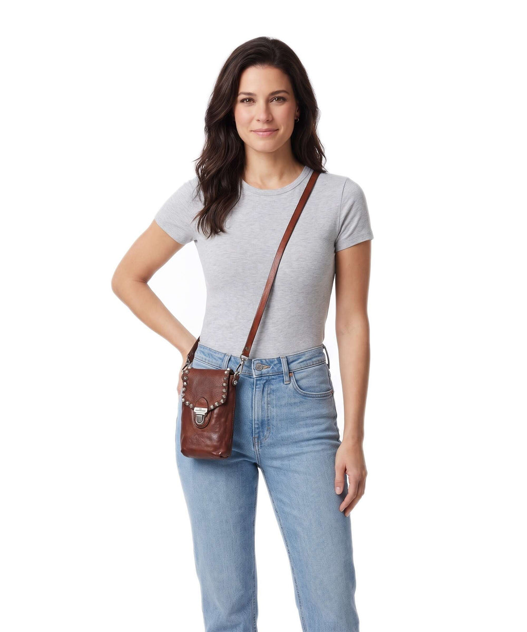 Campomaggi Phone bag cognac