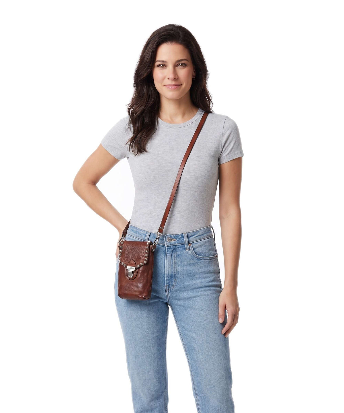 Campomaggi Phone bag cognac