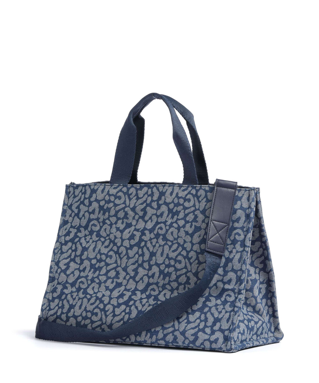 Liu Jo Soft L Handbag den blue animalier