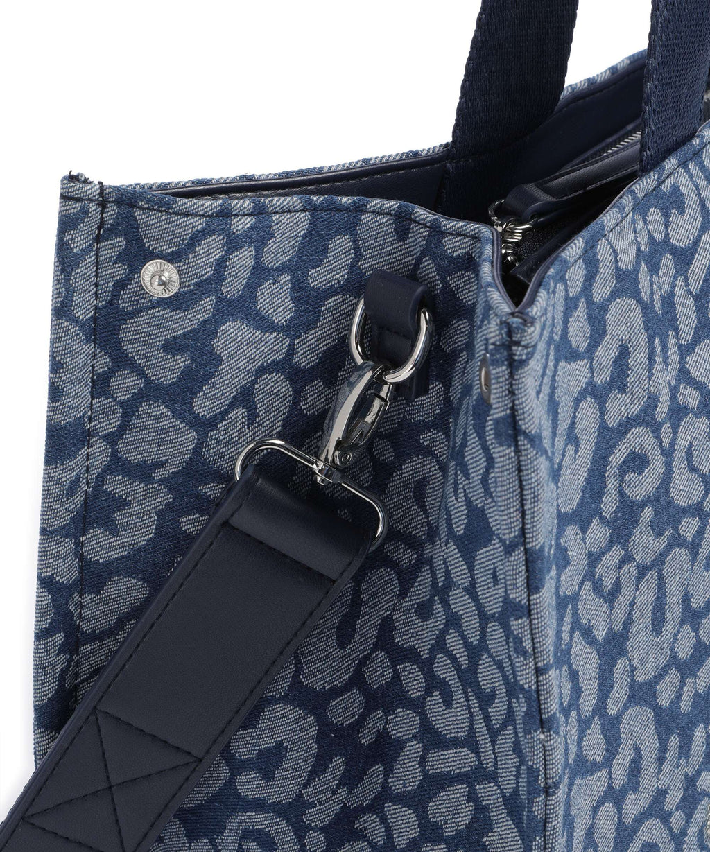 Liu Jo Soft L Handbag den blue animalier