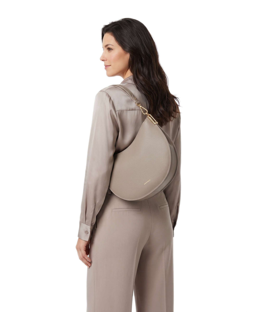 Coccinelle Sunup Hobo bag warm taupe/rosette