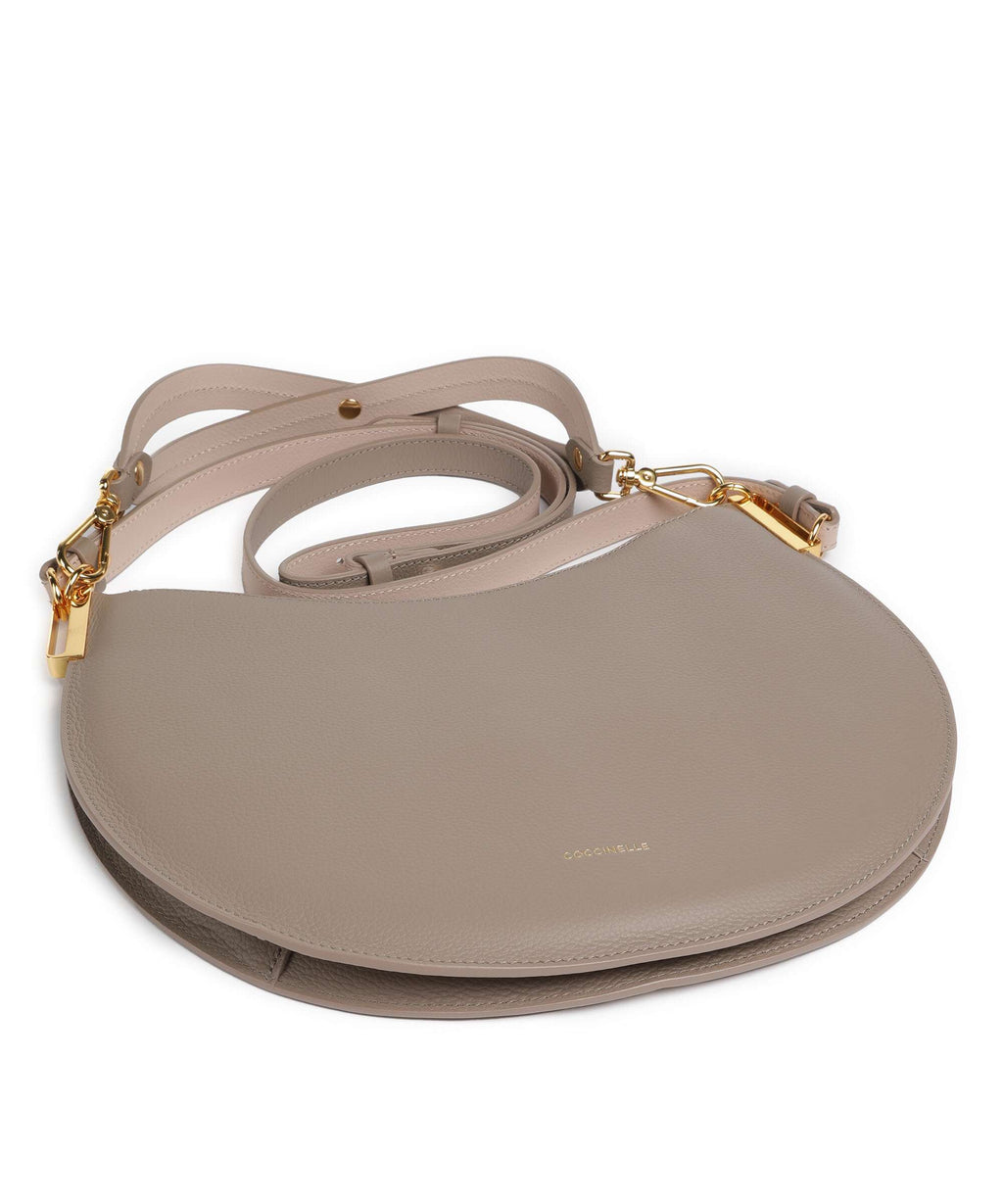 Coccinelle Sunup Hobo bag warm taupe/rosette