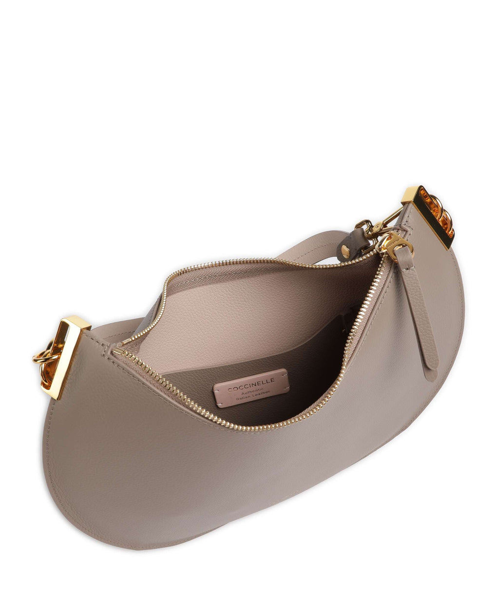 Coccinelle Sunup Hobo bag warm taupe/rosette