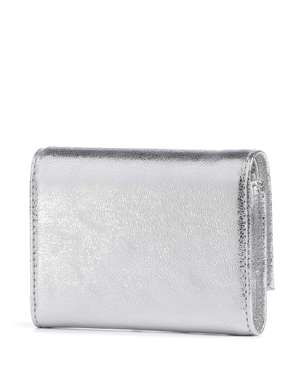 Coccinelle Metallic Smooth Metal Wallet silver