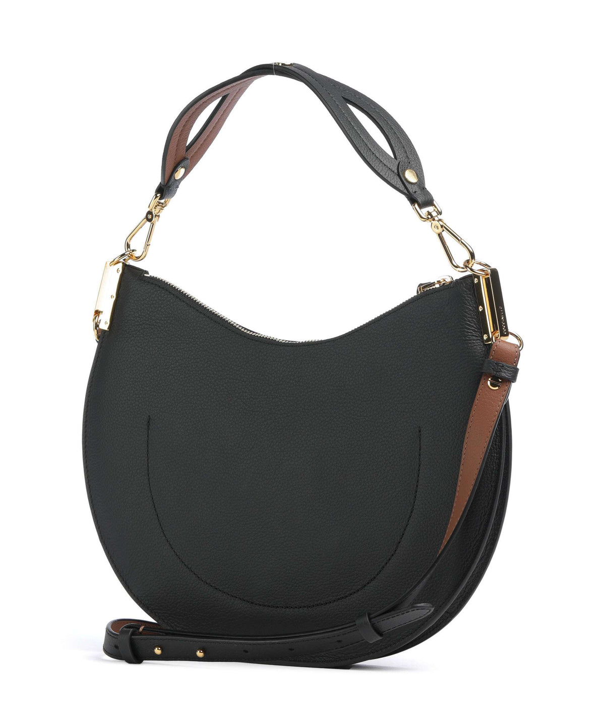 Coccinelle Sunup Hobo bag noir/cognac