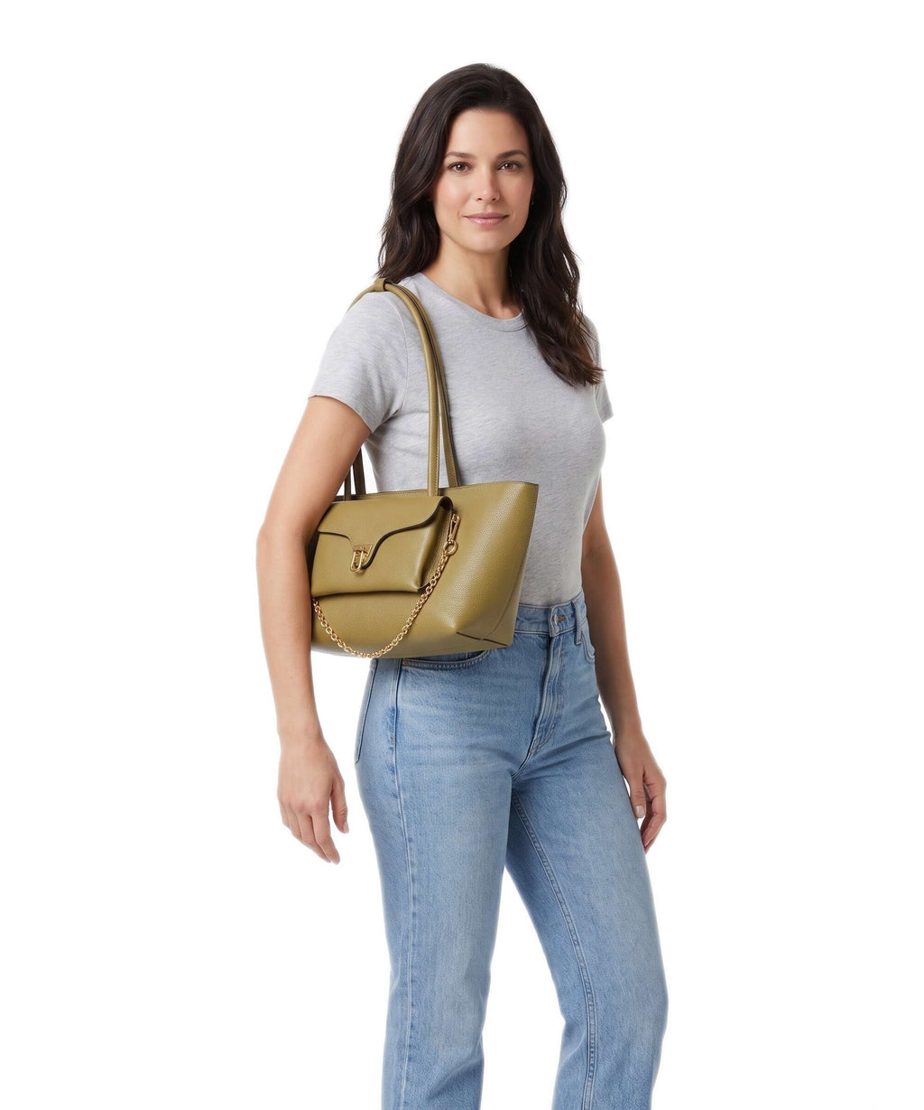 Coccinelle Beat Double Shoulder bag seagrass