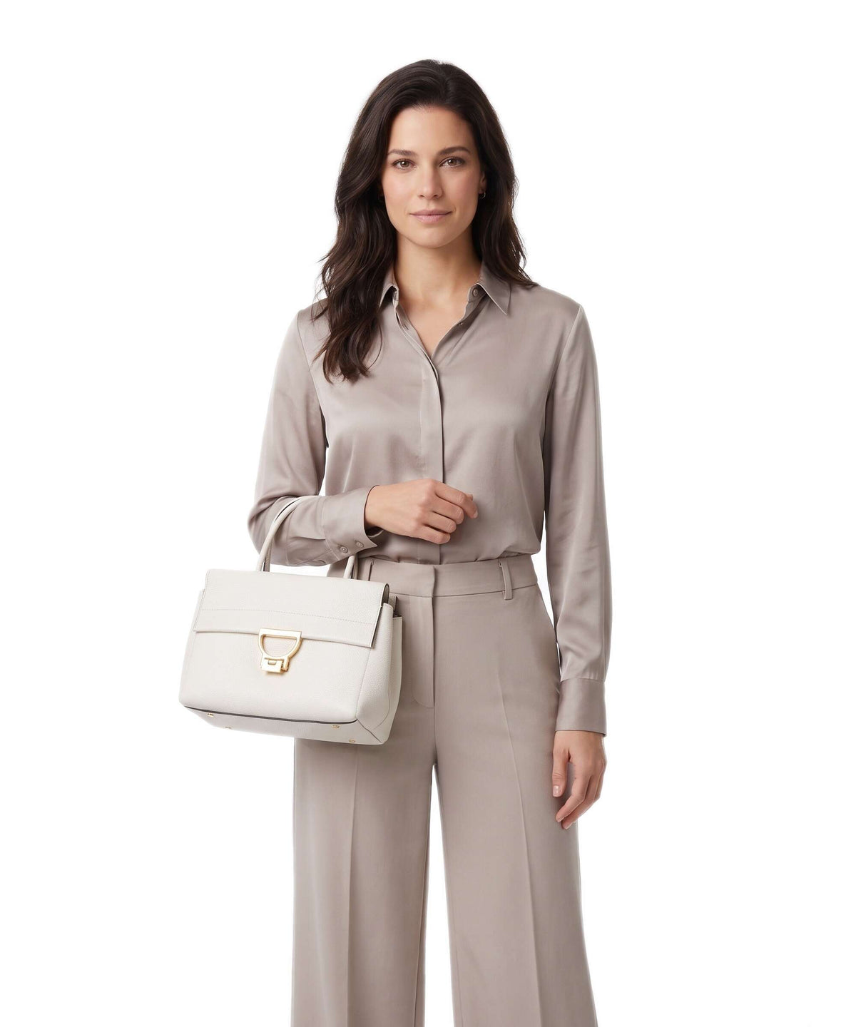 Coccinelle Arlettis Handbag pearl