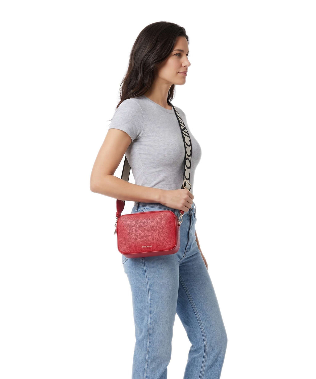 Coccinelle Tebe Crossbody bag scarlet