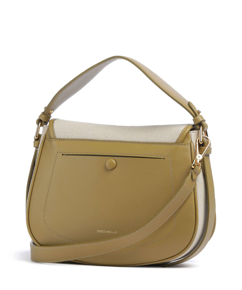Coccinelle Mavery Canvas Handbag natural/seagrass