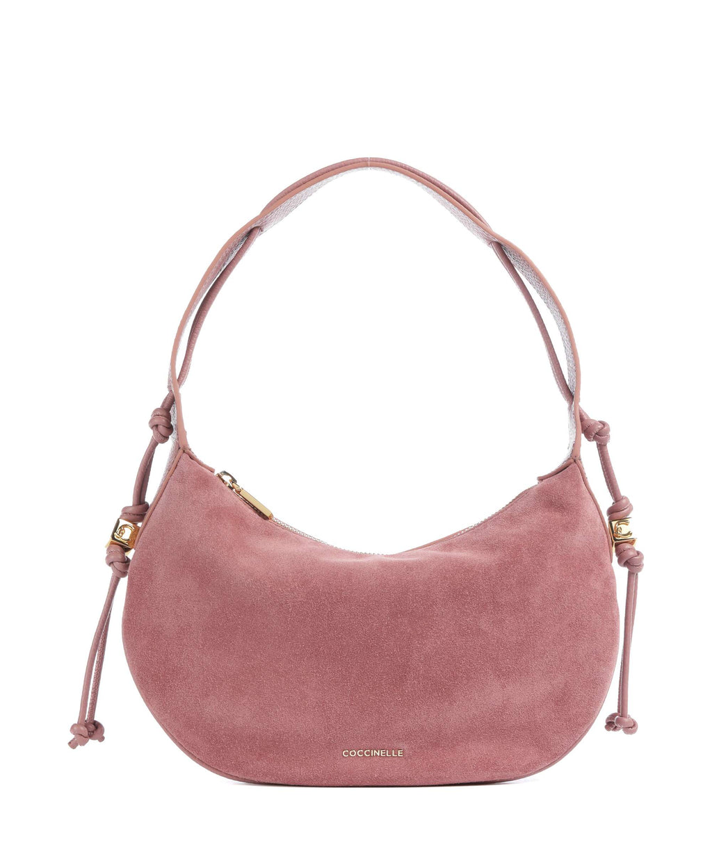 Coccinelle Thess Suede Hobo bag winter rose