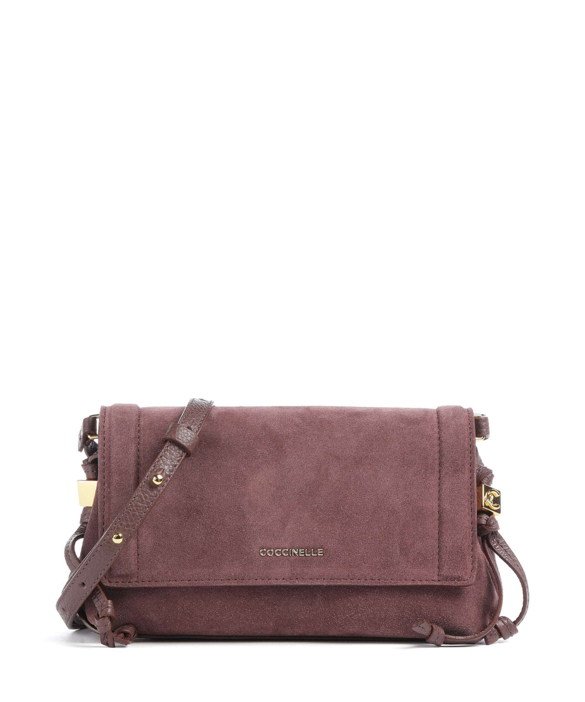 Coccinelle Thess Suede Crossbody bag berry