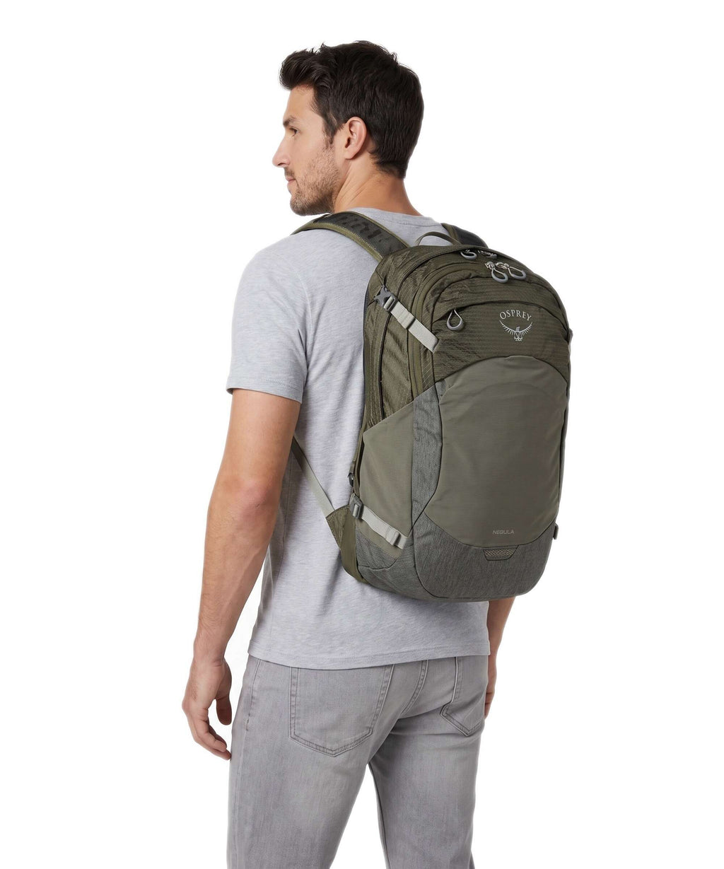 Osprey Nebula Laptop backpack moss green/earl grey heather