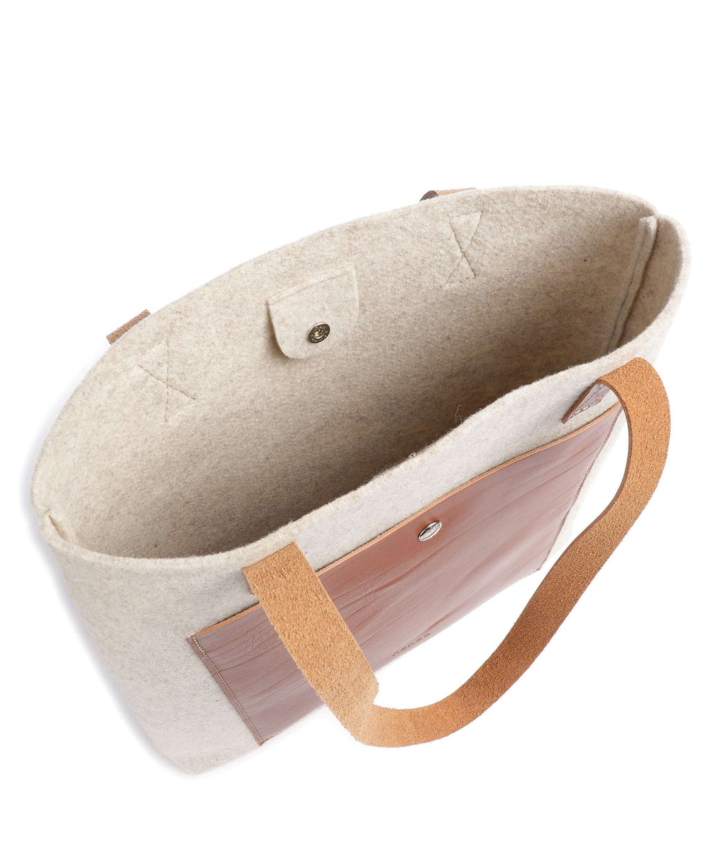 Castelijn & Beerens Babette Tote bag beige/cognac