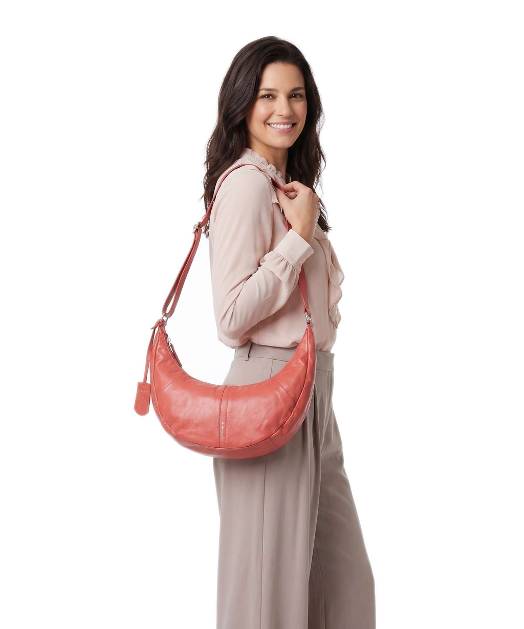 Burkely Nalan Crossbody bag coral