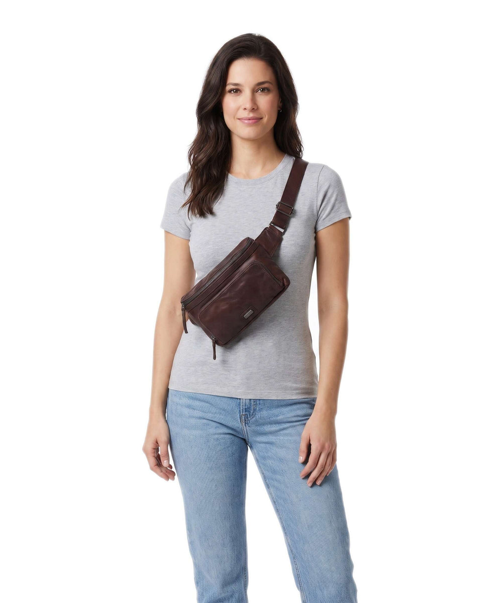 Spikes & Sparrow Bronco Belt bag dark brown