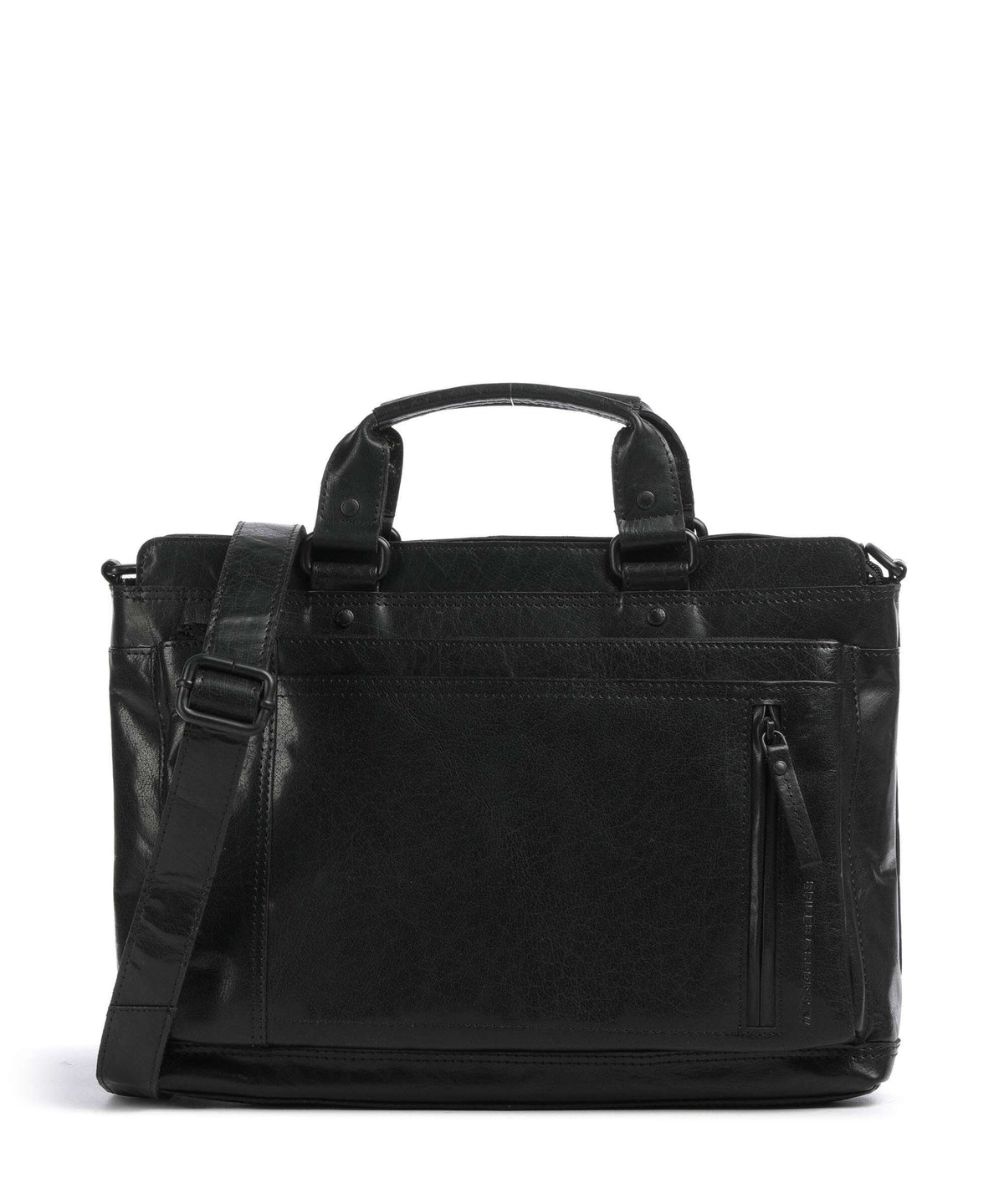 Spikes & Sparrow Bronco Bennie Briefcase schwarz