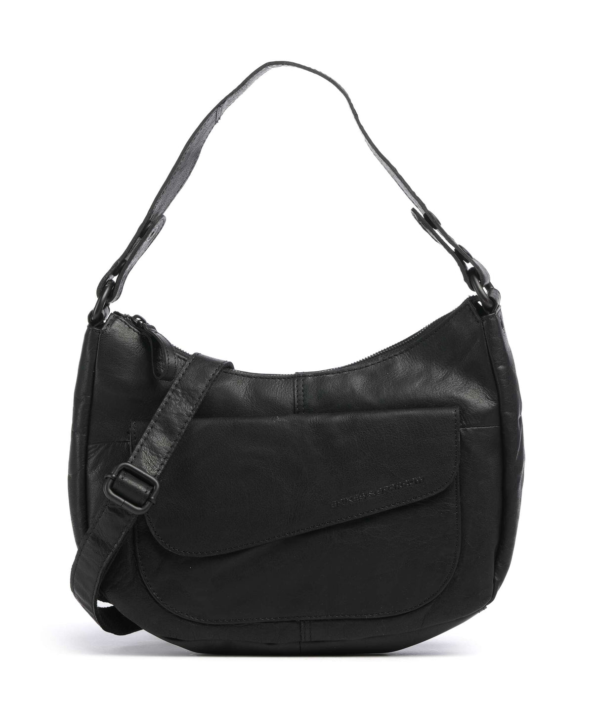 Spikes & Sparrow Bronco Ida Hobo bag black