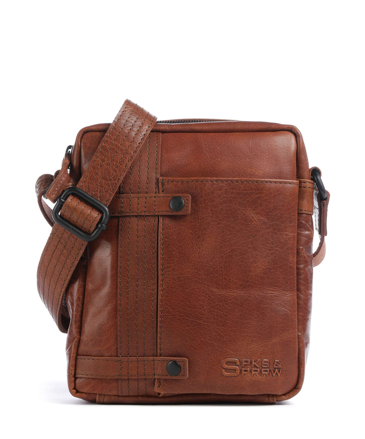 Spikes & Sparrow Bronco Benn Crossbody bag brandy