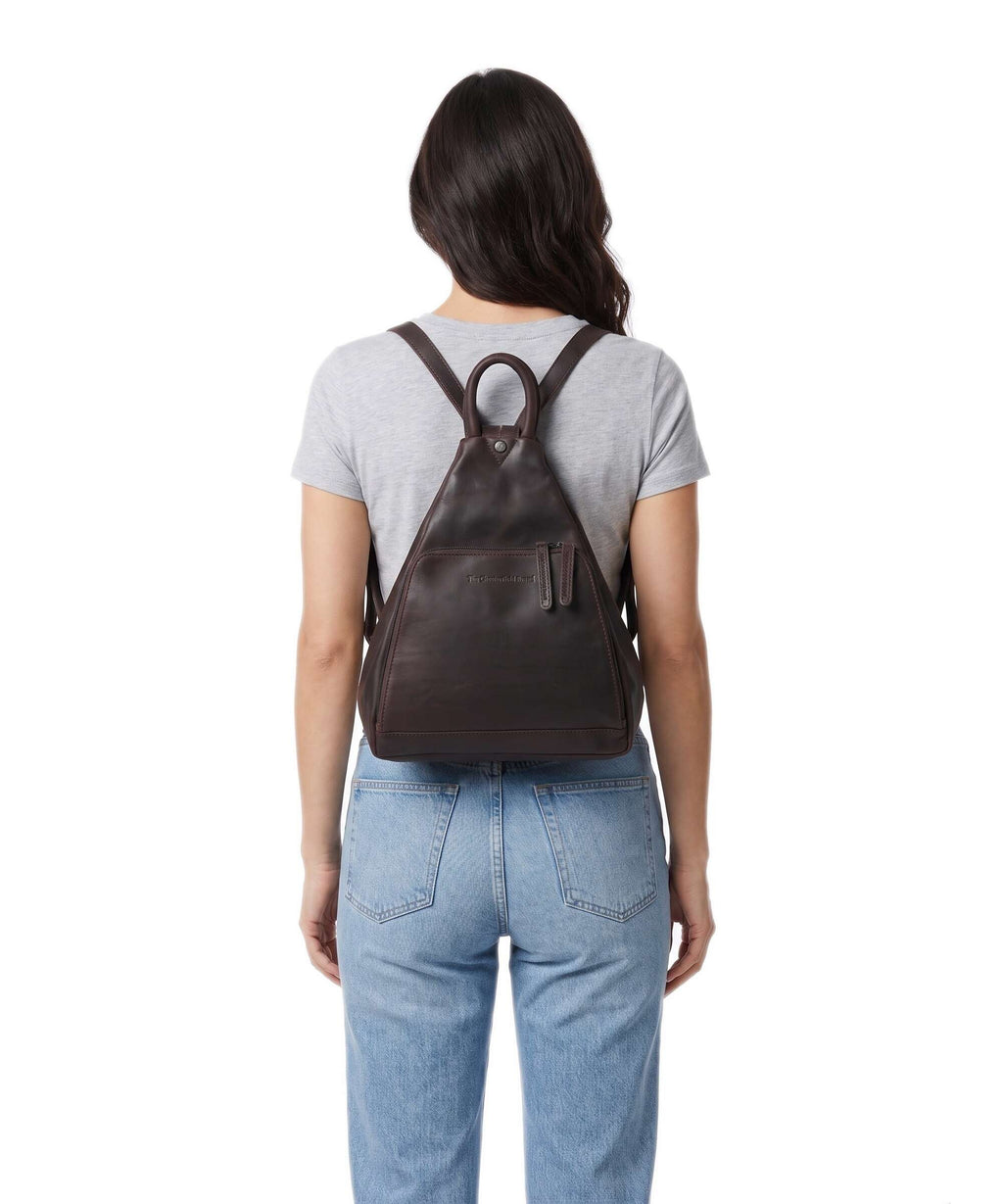 The Chesterfield Brand Wax Pull Up Cow Howard Backpack brown
