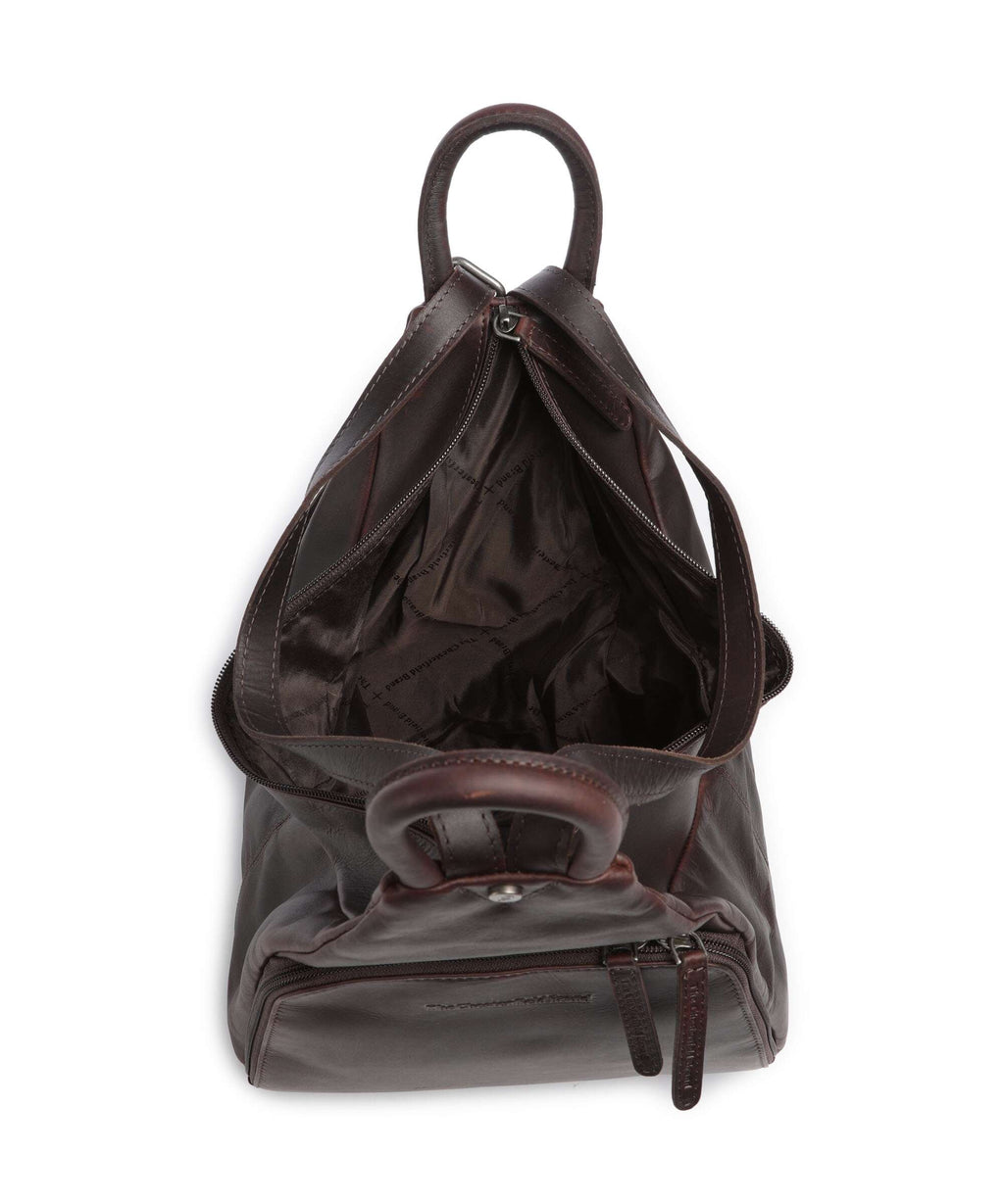 The Chesterfield Brand Wax Pull Up Cow Howard Backpack brown